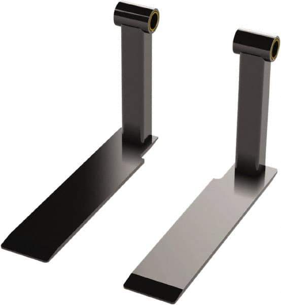 Valley Craft - 4" Wide x 1/4" High x 18-3/4" Deep, 10" Wheel Diam Hand Truck Flat Fork - 800 Lb Load Capacity - Eagle Tool & Supply