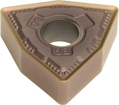 Sumitomo - WNMG432 EEG Grade AC510U Carbide Turning Insert - TiAlN/AlCrN Finish, 80° Trigon, 1/2" Inscr Circle, 3/16" Thick, 1/32" Corner Radius - Eagle Tool & Supply