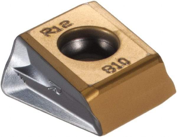 Iscar - T490 LNHT130612 Grade IC810 Carbide Milling Insert - AlTiN/TiN Finish, 0.512" Thick, 1.2mm Corner Radius - Eagle Tool & Supply