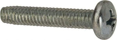 Value Collection - 1/4-20 UNC Thread, 1-1/2" Length Under Head, #3 Phillips Drive Steel Thread Cutting Screw - Pan Head, Grade 1016-1024, Point Type F, Zinc-Plated Finish - Eagle Tool & Supply