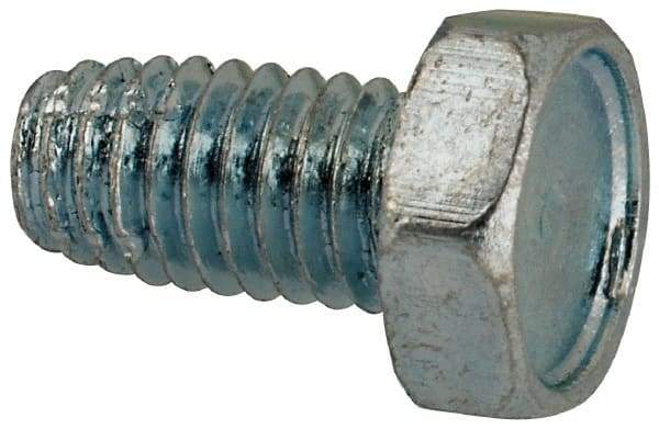 Value Collection - #10-32 UNF Thread, 3/8" Length Under Head, Hex Drive Steel Thread Cutting Screw - Hex Head, Grade 1016-1024, Point Type F, Zinc-Plated Finish - Eagle Tool & Supply