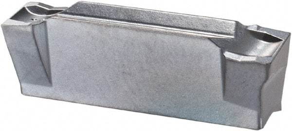 Iscar - DGR C IC328 Grade, 0.189" Cutting Width, Carbide Cutoff Insert - 8° Right Hand Lead Angle, 0.0118" Cnr Rad, TiCN Coated, Double End - Eagle Tool & Supply