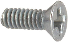 Value Collection - #2-56 UNC, 1/4" OAL Phillips Drive Machine Screw - Flat Head, Grade J82 Steel, Zinc-Plated Finish, Without Washer - Eagle Tool & Supply