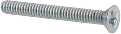 Value Collection - #2-56 UNC, 3/4" OAL Phillips Drive Machine Screw - Flat Head, Grade J82 Steel, Zinc-Plated Finish, Without Washer - Eagle Tool & Supply