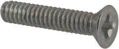 Value Collection - #3-48 UNC, 1/2" OAL Phillips Drive Machine Screw - Flat Head, Grade J82 Steel, Zinc-Plated Finish, Without Washer - Eagle Tool & Supply