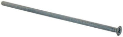 Value Collection - #6-32 UNC, 4" OAL Phillips Drive Machine Screw - Flat Head, Grade J82 Steel, Zinc-Plated Finish, Without Washer - Eagle Tool & Supply
