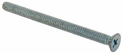 Value Collection - #10-24 UNC, 2-3/4" OAL Phillips Drive Machine Screw - Flat Head, Grade J82 Steel, Zinc-Plated Finish, Without Washer - Eagle Tool & Supply