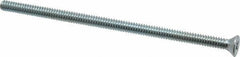 Value Collection - #10-24 UNC, 4" OAL Phillips Drive Machine Screw - Flat Head, Grade J82 Steel, Zinc-Plated Finish, Without Washer - Eagle Tool & Supply