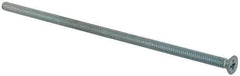 Value Collection - #10-24 UNC, 5-1/2" OAL Phillips Drive Machine Screw - Flat Head, Grade J82 Steel, Zinc-Plated Finish, Without Washer - Eagle Tool & Supply