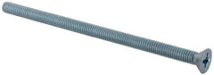 Value Collection - 5/16-18 UNC, 6" OAL Phillips Drive Machine Screw - Flat Head, Grade J82 Steel, Zinc-Plated Finish, Without Washer - Eagle Tool & Supply