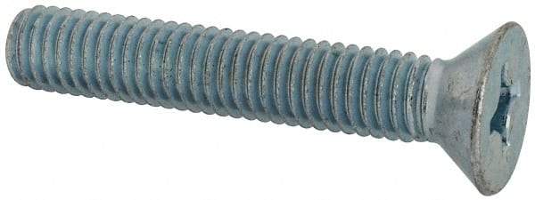 Value Collection - 3/8-16 UNC, 2-1/4" OAL Phillips Drive Machine Screw - Flat Head, Grade J82 Steel, Zinc-Plated Finish, Without Washer - Eagle Tool & Supply