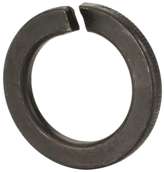 Value Collection - M27, 27.5mm ID, 43mm OD, 5mm Thick Split Lock Washer - Grade 8 Spring Steel, Zinc-Plated Finish, 27.5mm Min ID, 28.5mm Max ID - Eagle Tool & Supply