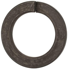 Value Collection - M42, 42.5mm ID, 68.2mm OD, 7mm Thick Split Lock Washer - Grade 8 Spring Steel, Zinc-Plated Finish, 42.5mm Min ID, 43.7mm Max ID - Eagle Tool & Supply