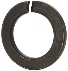 Value Collection - M36, 36.5mm ID, 58.2mm OD, 6mm Thick Split Lock Washer - Grade 8 Spring Steel, Uncoated, 36.5mm Min ID, 37.7mm Max ID - Eagle Tool & Supply