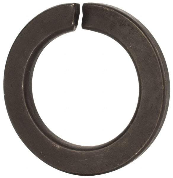 Value Collection - M39, 39.5mm ID, 61.2mm OD, 6mm Thick Split Lock Washer - Grade 8 Spring Steel, Uncoated, 39.5mm Min ID, 40.7mm Max ID - Eagle Tool & Supply