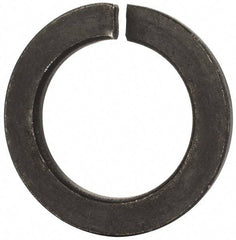 Value Collection - M48, 49mm ID, 75mm OD, 7mm Thick Split Lock Washer - Grade 8 Spring Steel, Uncoated, 49mm Min ID, 50.5mm Max ID - Eagle Tool & Supply