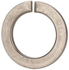 Value Collection - M39, 39.5mm ID, 61.2mm OD, 6mm Thick Split Lock Washer - 18-8 Austenitic Grade A2 Stainless Steel, Uncoated, 39.5mm Min ID, 40.7mm Max ID - Eagle Tool & Supply
