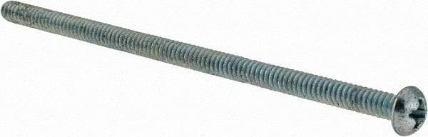 Value Collection - #6-32 UNC, 3" Length Under Head Phillips Drive Machine Screw - Round Head, Grade J82 Steel, Zinc-Plated Finish, Without Washer - Eagle Tool & Supply