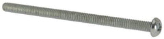 Value Collection - #8-32 UNC, 2-3/4" Length Under Head Phillips Drive Machine Screw - Round Head, Grade J82 Steel, Zinc-Plated Finish, Without Washer - Eagle Tool & Supply