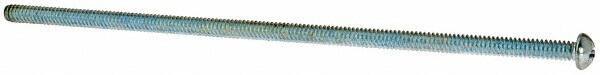 Value Collection - #10-24 UNC, 6" Length Under Head Phillips Drive Machine Screw - Round Head, Grade J82 Steel, Zinc-Plated Finish, Without Washer - Eagle Tool & Supply