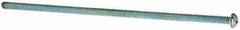 Value Collection - #10-24 UNC, 6" Length Under Head Phillips Drive Machine Screw - Round Head, Grade J82 Steel, Zinc-Plated Finish, Without Washer - Eagle Tool & Supply