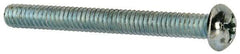 Value Collection - #12-24 UNC, 2" Length Under Head Phillips Drive Machine Screw - Round Head, Grade J82 Steel, Zinc-Plated Finish, Without Washer - Eagle Tool & Supply