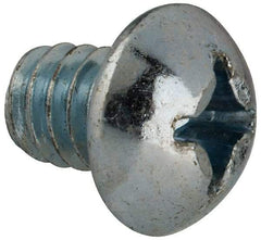 Value Collection - 1/4-20 UNC, 5/16" Length Under Head Phillips Drive Machine Screw - Round Head, Grade J82 Steel, Zinc-Plated Finish, Without Washer - Eagle Tool & Supply