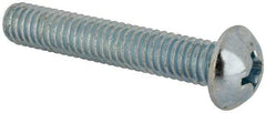 Value Collection - 5/16-18 UNC, 1-3/4" Length Under Head Phillips Drive Machine Screw - Round Head, Grade J82 Steel, Zinc-Plated Finish, Without Washer - Eagle Tool & Supply