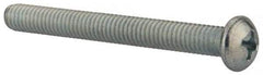 Value Collection - 5/16-18 UNC, 3" Length Under Head Phillips Drive Machine Screw - Round Head, Grade J82 Steel, Zinc-Plated Finish, Without Washer - Eagle Tool & Supply