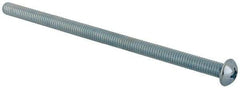 Value Collection - 5/16-18 UNC, 6" Length Under Head Phillips Drive Machine Screw - Round Head, Grade J82 Steel, Zinc-Plated Finish, Without Washer - Eagle Tool & Supply