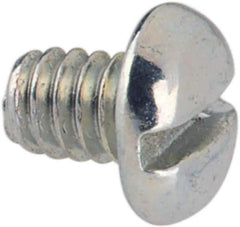 Value Collection - #2-56 UNC, 1/8" Length Under Head Slotted Drive Machine Screw - Pan Head, Grade J82 Steel, Zinc-Plated Finish, Without Washer - Eagle Tool & Supply
