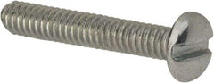 Value Collection - #5-40 UNC, 3/4" Length Under Head Slotted Drive Machine Screw - Pan Head, Grade J82 Steel, Zinc-Plated Finish, Without Washer - Eagle Tool & Supply