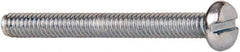 Value Collection - #5-40 UNC, 1-1/4" Length Under Head Slotted Drive Machine Screw - Pan Head, Grade J82 Steel, Zinc-Plated Finish, Without Washer - Eagle Tool & Supply
