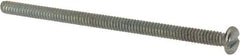 Value Collection - #6-32 UNC, 2-1/2" Length Under Head Slotted Drive Machine Screw - Pan Head, Grade J82 Steel, Zinc-Plated Finish, Without Washer - Eagle Tool & Supply