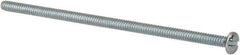 Value Collection - #6-32 UNC, 3-1/4" Length Under Head Slotted Drive Machine Screw - Pan Head, Grade J82 Steel, Zinc-Plated Finish, Without Washer - Eagle Tool & Supply