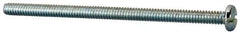 Value Collection - #10-24 UNC, 3-1/2" Length Under Head Slotted Drive Machine Screw - Pan Head, Grade J82 Steel, Zinc-Plated Finish, Without Washer - Eagle Tool & Supply