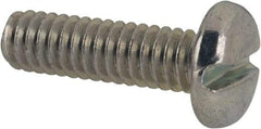 Value Collection - #12-24 UNC, 3/4" Length Under Head Slotted Drive Machine Screw - Pan Head, Grade J82 Steel, Zinc-Plated Finish, Without Washer - Eagle Tool & Supply