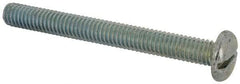 Value Collection - 5/16-18 UNC, 3" Length Under Head Slotted Drive Machine Screw - Pan Head, Grade J82 Steel, Zinc-Plated Finish, Without Washer - Eagle Tool & Supply