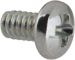 Value Collection - #3-48 UNC, 3/16" Length Under Head Phillips Drive Machine Screw - Pan Head, Grade J82 Steel, Zinc-Plated Finish, Without Washer - Eagle Tool & Supply
