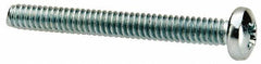 Value Collection - #3-48 UNC, 7/8" Length Under Head Phillips Drive Machine Screw - Pan Head, Grade J82 Steel, Zinc-Plated Finish, Without Washer - Eagle Tool & Supply