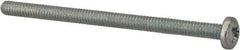 Value Collection - #5-40 UNC, 2" Length Under Head Phillips Drive Machine Screw - Pan Head, Grade J82 Steel, Zinc-Plated Finish, Without Washer - Eagle Tool & Supply