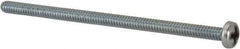 Value Collection - #6-32 UNC, 2-3/4" Length Under Head Phillips Drive Machine Screw - Pan Head, Grade J82 Steel, Zinc-Plated Finish, Without Washer - Eagle Tool & Supply