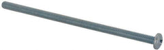 Value Collection - #8-32 UNC, 3-1/2" Length Under Head Phillips Drive Machine Screw - Pan Head, Grade J82 Steel, Zinc-Plated Finish, Without Washer - Eagle Tool & Supply