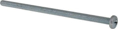 Value Collection - #10-32 UNF, 4" Length Under Head Phillips Drive Machine Screw - Pan Head, Grade J82 Steel, Zinc-Plated Finish, Without Washer - Eagle Tool & Supply
