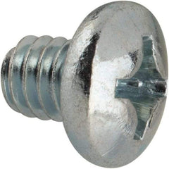 Value Collection - #12-24 UNC, 1/4" Length Under Head Phillips Drive Machine Screw - Pan Head, Grade J82 Steel, Zinc-Plated Finish, Without Washer - Eagle Tool & Supply