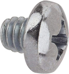 Value Collection - 1/4-20 UNC, 1/4" Length Under Head Phillips Drive Machine Screw - Pan Head, Grade J82 Steel, Zinc-Plated Finish, Without Washer - Eagle Tool & Supply