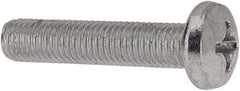 Value Collection - 1/4-28 UNF, 1-1/4" Length Under Head Phillips Drive Machine Screw - Pan Head, Grade J82 Steel, Zinc-Plated Finish, Without Washer - Eagle Tool & Supply