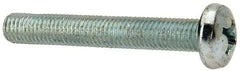 Value Collection - 1/4-28 UNF, 1-3/4" Length Under Head Phillips Drive Machine Screw - Pan Head, Grade J82 Steel, Zinc-Plated Finish, Without Washer - Eagle Tool & Supply