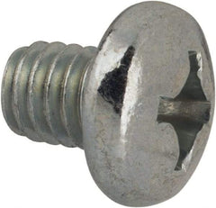 Value Collection - 5/16-18 UNC, 3/8" Length Under Head Phillips Drive Machine Screw - Pan Head, Grade J82 Steel, Zinc-Plated Finish, Without Washer - Eagle Tool & Supply