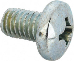 Value Collection - 3/8-16 UNC, 5/8" Length Under Head Phillips Drive Machine Screw - Pan Head, Grade J82 Steel, Zinc-Plated Finish, Without Washer - Eagle Tool & Supply